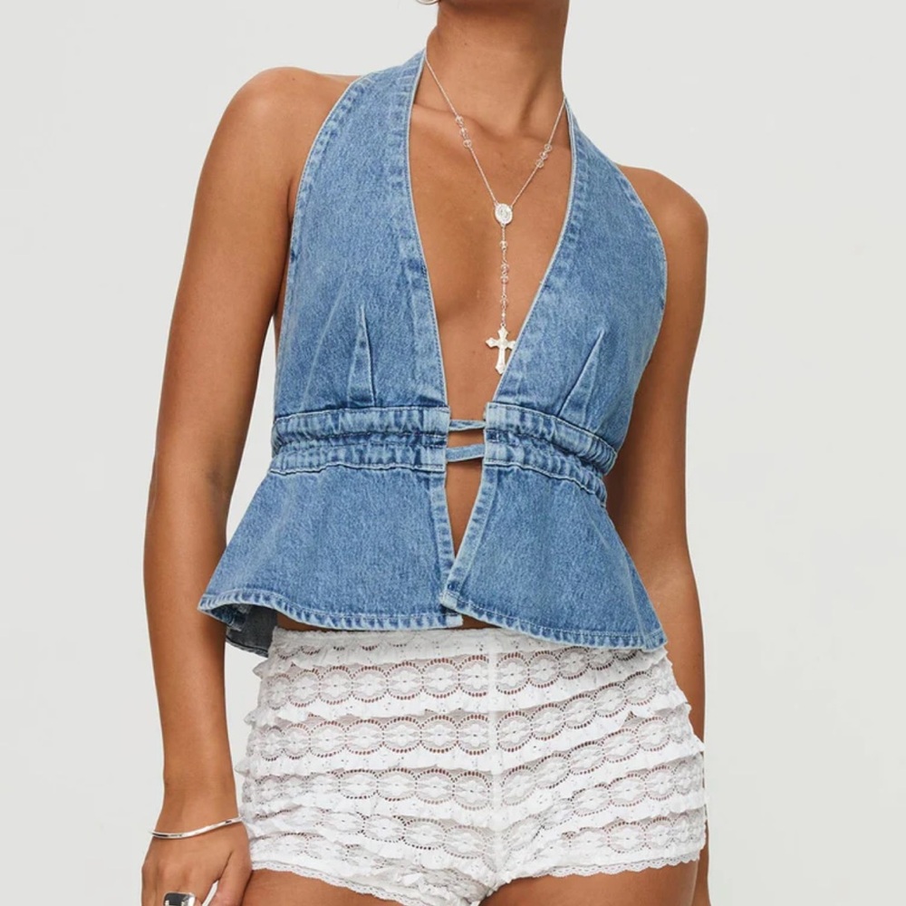 Princess Polly Sequoia Top Denim